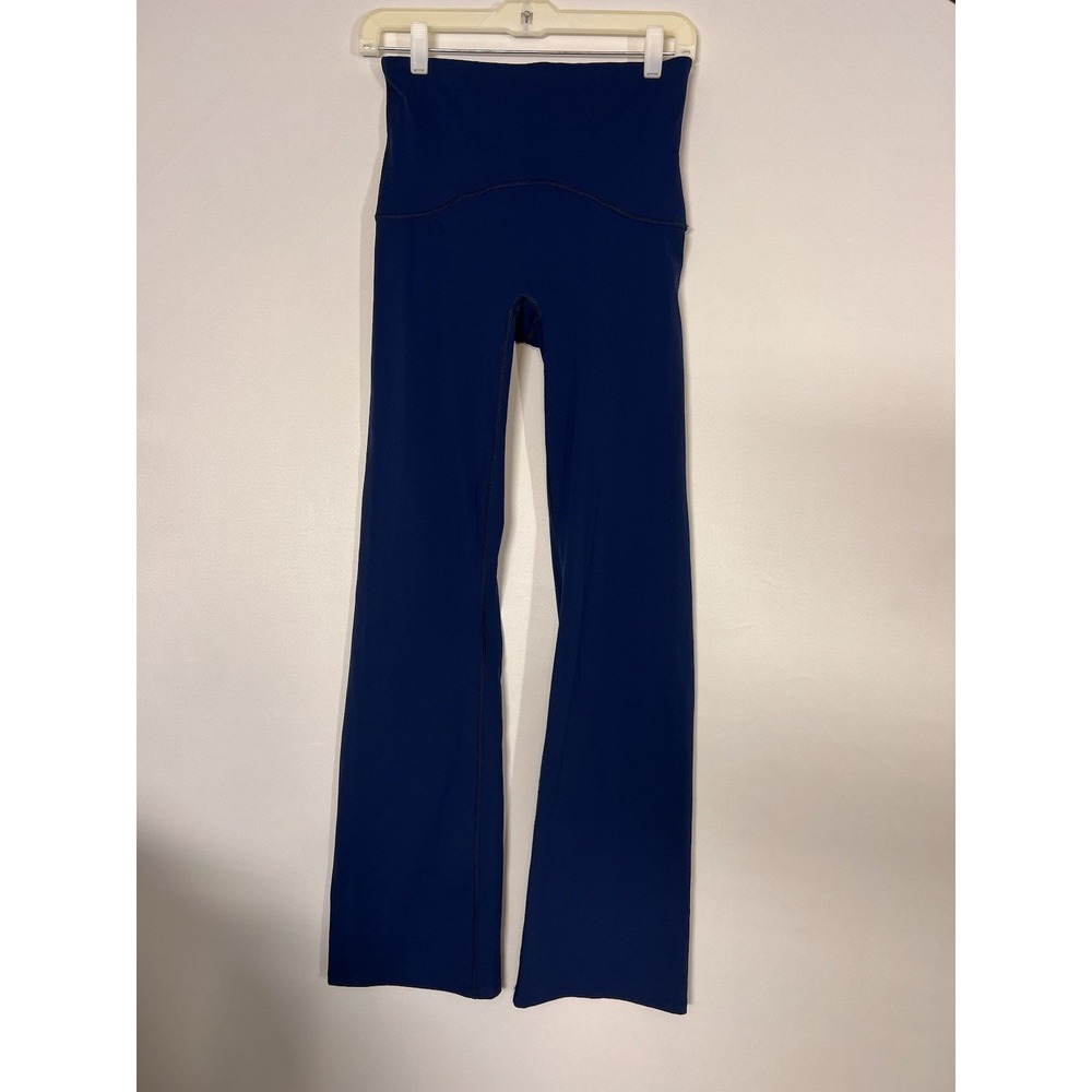 Spanx Leggings Women's Size  Medium Blue Booty Boost Active Flare Yoga Pants